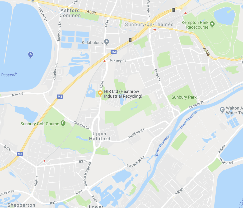 shows location of office