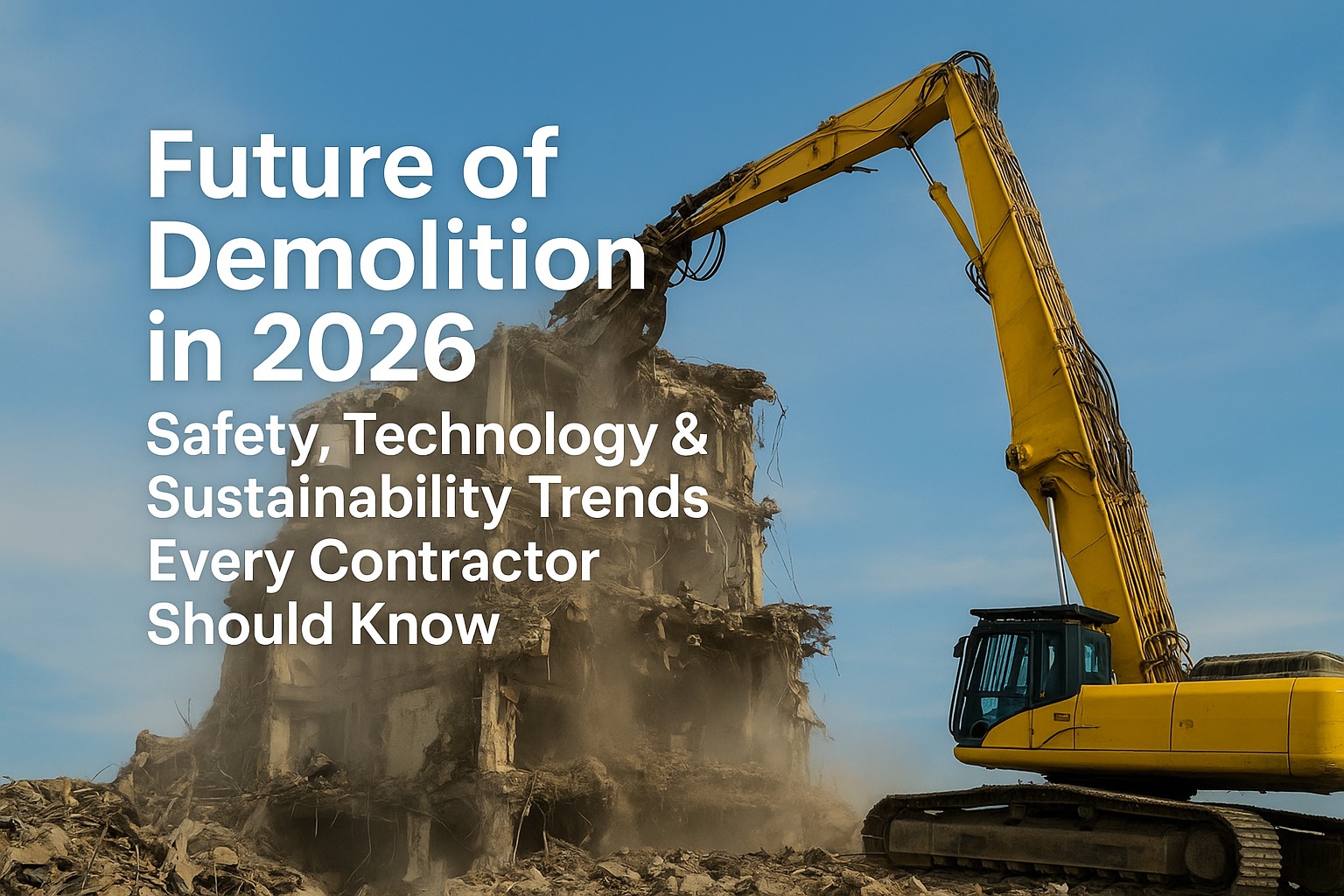 HIR Ltd: Future of Demolition in 2026: Safety, Technology & Sustainability Trends Every Contractor Should Know