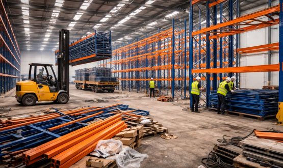 warehouse clearance removing pallet racking and stock UK