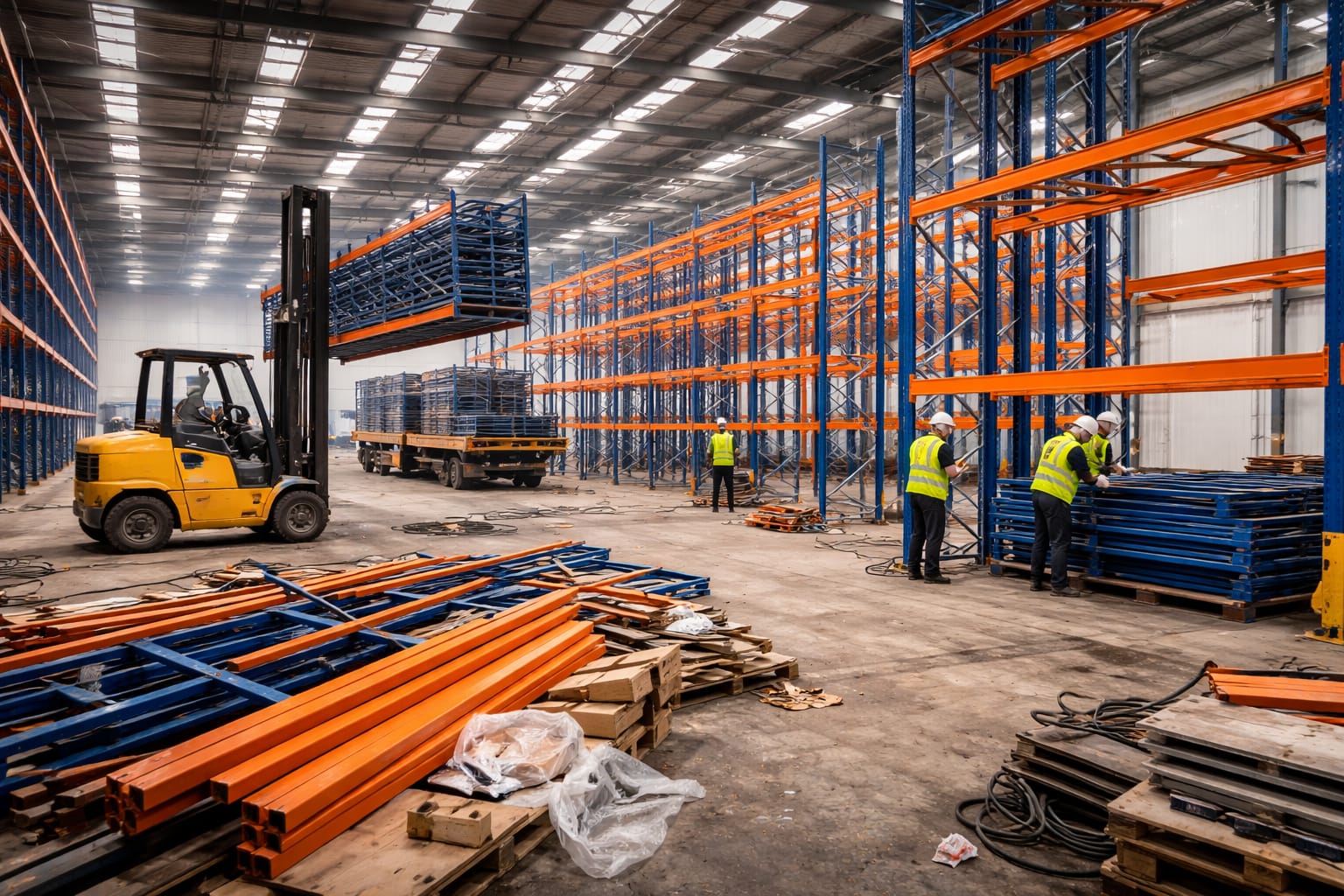 warehouse clearance removing pallet racking and stock UK