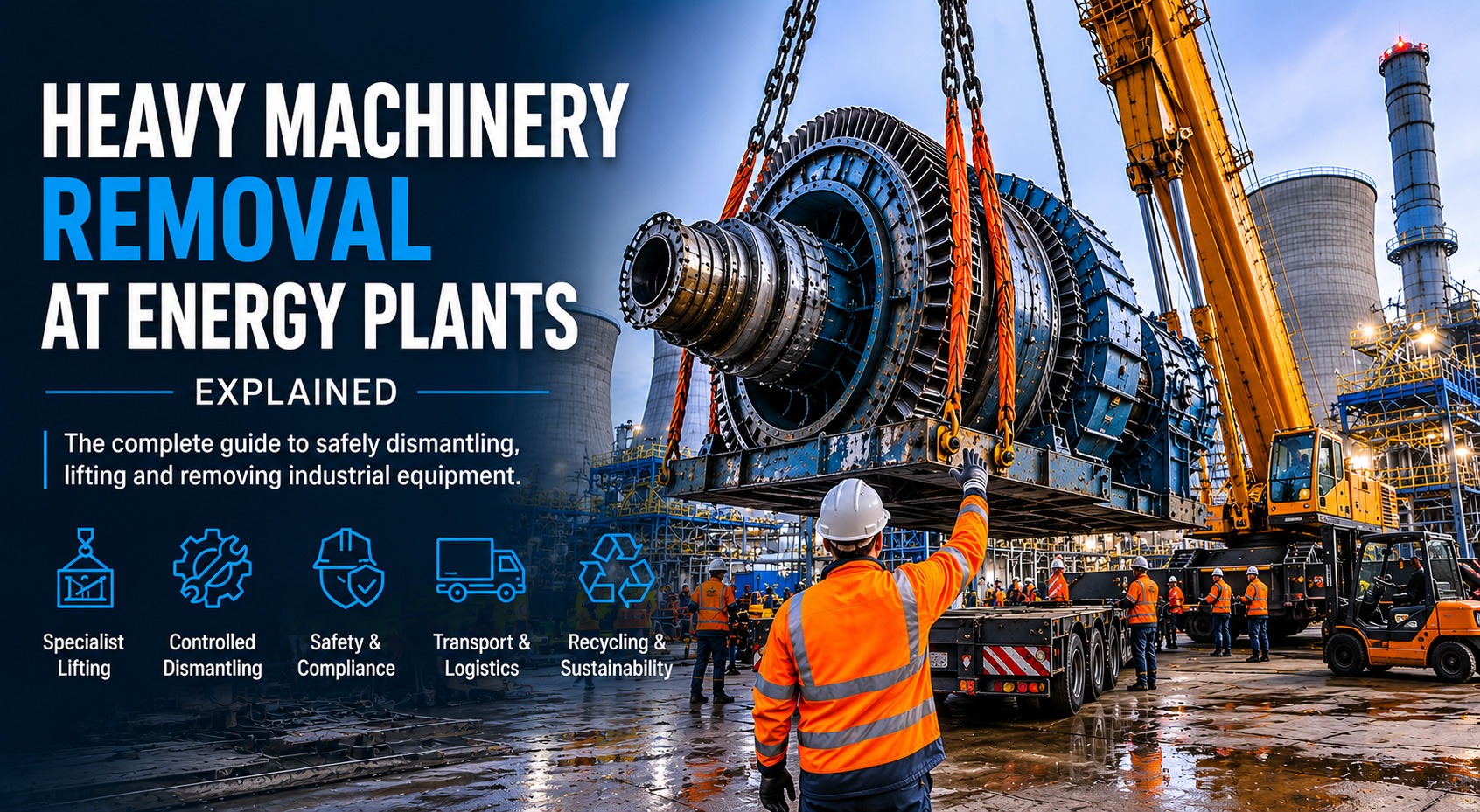 Heavy Machinery Removal at Energy Plants Explained (UK Guide)